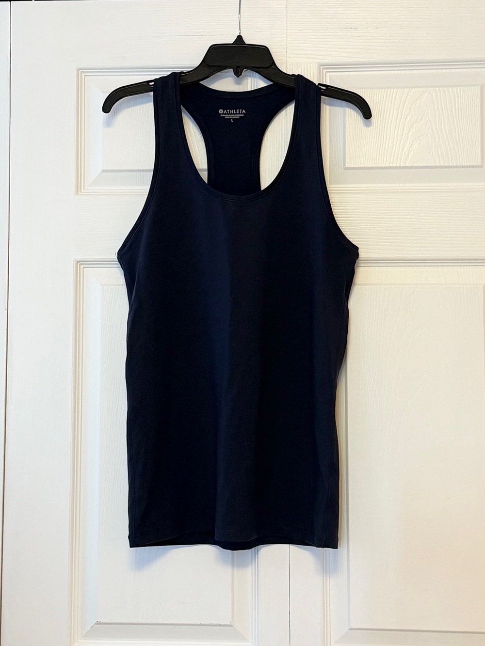Athleta Navy Racerback Performance Tank